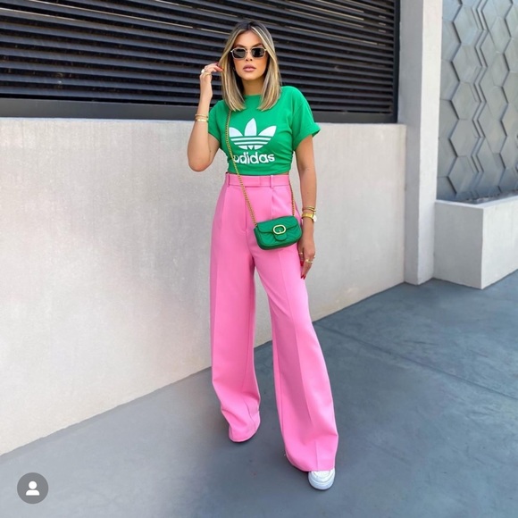 Zara Pants - Zara wide leg pants bloggers fav